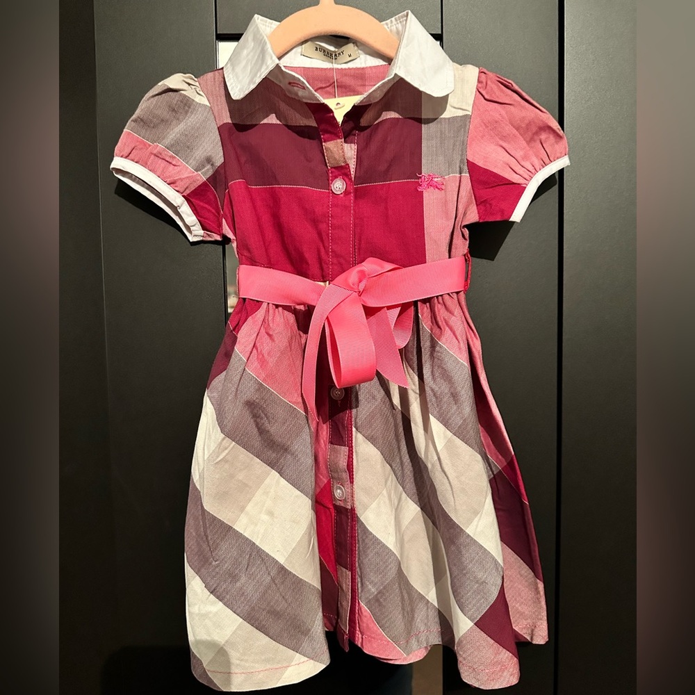 NWT Burberry London Girls Plaid Dress